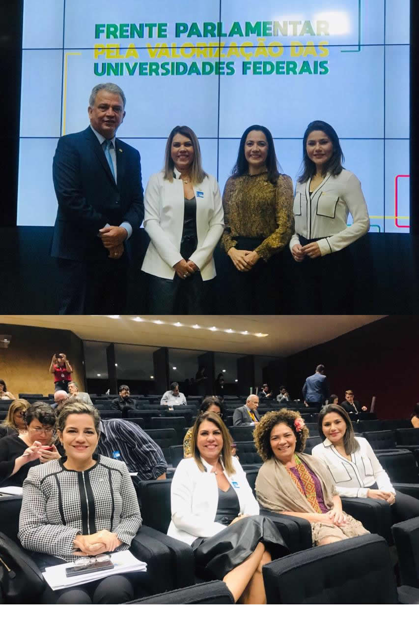 Guida Aquino participa de ato pelas universidades federais